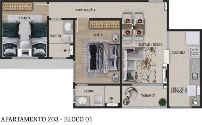 Imagem Apartamento com 2 dormitórios à venda, 54 m² por R$ 430.000,00 - Intermares - Cabedelo/PB