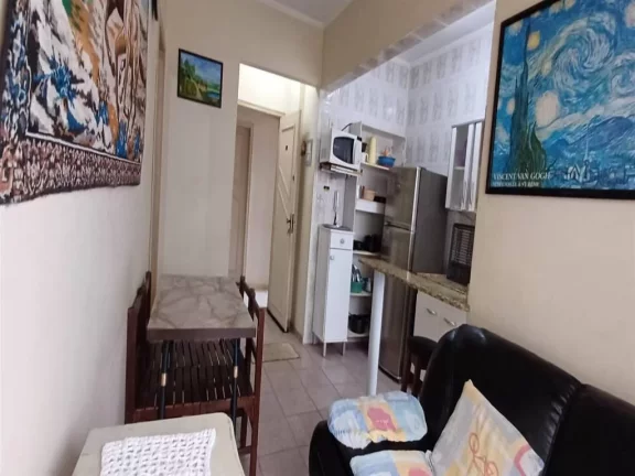Imagem Apartamento com 1 dorm, Mirim, Praia Grande - R$ 225 mil, Cod: 2663