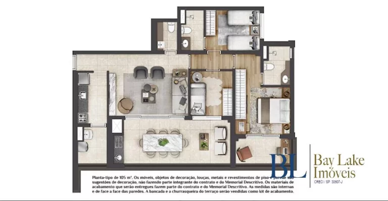 Imagem Apartamento Com 105M² -3 Quartos À Venda!! Wonder By Praças da Cidade!