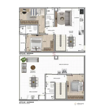 Imagem APARTAMENTO com 3 dormitórios à venda com 96.56m² por R$ 487.000,00 no bairro Weissópolis - PINHAIS / PR