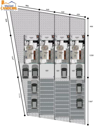Imagem Sobrado Geminado em Construção Zona Norte em Joinville