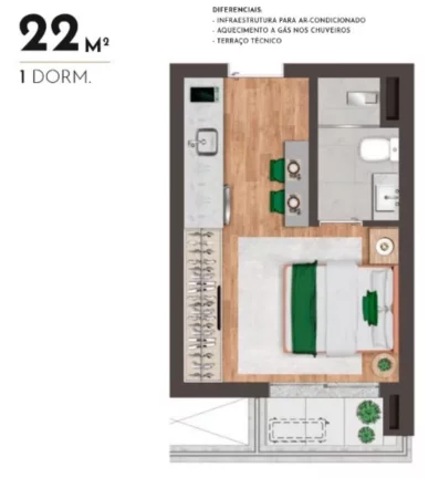Imagem STUDIO RESIDENCIAL em São Paulo - SP, Chácara Klabin