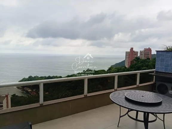 Imagem Cobertura de luxo à venda em Guarujá-SP, Morro Sorocotuba: 4 quartos, 4 suítes, 2 salas, 6 banheiros, 4 vagas, 255m².