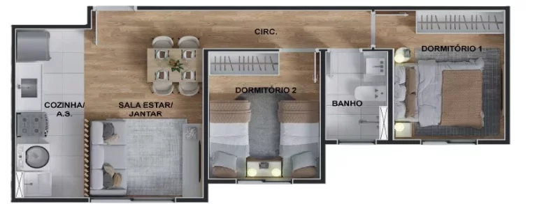 Imagem Apartamento à venda com 2 quartos em Suzano SP, minha casa minha vida em Suzano SP