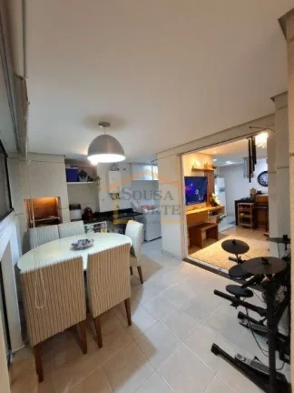 Imagem Apartamento de 72 m², com 2 dormitórios, sendo 1 suíte com varanda, sala dois ambientes, varanda ...