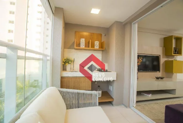 Imagem Apartamento com 3 dormitórios à venda, 103 m² por R$ 853.700,19 - Cambeba - Fortaleza/CE