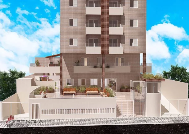 Imagem Apartamento com 2 dormitórios à venda, 52 m² por R$ 420.000,00 - Caiçara - Praia Grande/SP