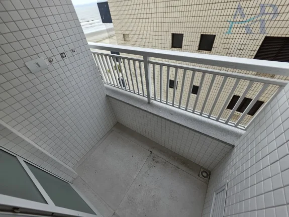 Imagem Apartamento na Guilhermina em Praia Grande com 2 Quartos Frente Mar