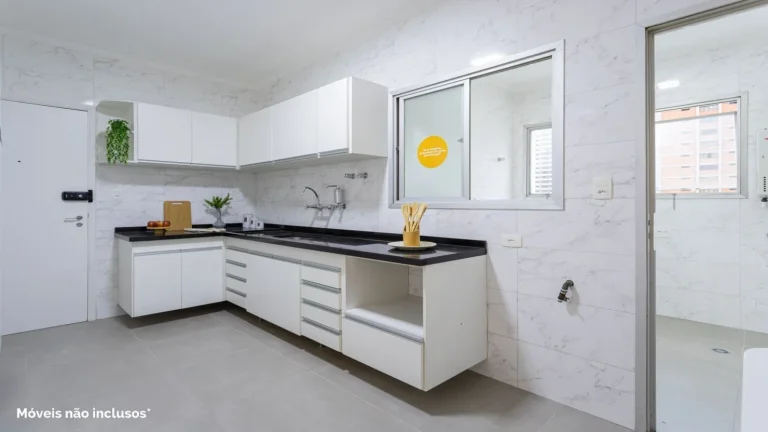 Imagem Apartamento 113M², 3Q, 1 Suíte, 2 Banheiros, 2 Vagas, Varanda, Salão de Festas, Playground, Fechadura Eletrônica, Banheiro de Serviço.