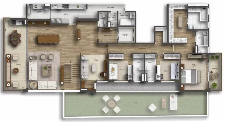 Imagem Apartamento de luxo no Condomínio Edifício Aeté Jardim Paulista: 4 quartos, 4 suítes, 5 banheiros, 4 vagas, 278,33m² em SP