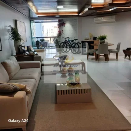 Imagem Vendo Apartamento com 197 m², 3 suítes + DCE, sala p/ 3 ambientes e 2 vagas