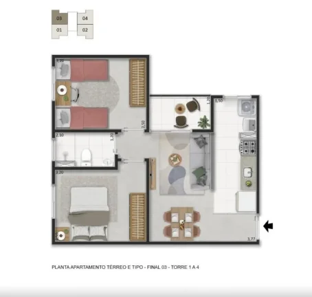 Imagem Apartamentos Lançamento na Planta Jundiaí