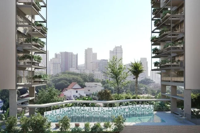 Imagem Tem fachada elegante que vai se destacar na paisagem do bairro, mas com a delicadeza de um edifício...