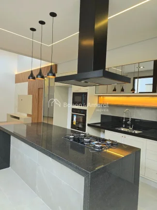Imagem Casa à venda com 3 quartos ( 3 suítes + escritório) no Condomínio Santorini, Parqur Brasil 500, Paulínia