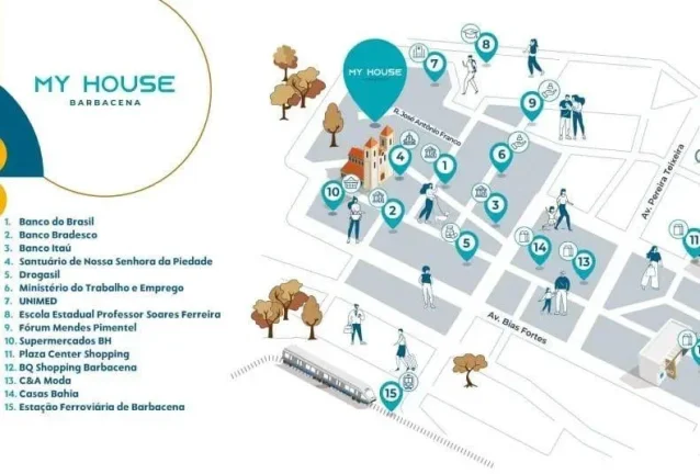 Imagem Studio à venda, no Edifício My House Barbacena, em Barbacena, Centro, com 1 quarto, 20,57m2