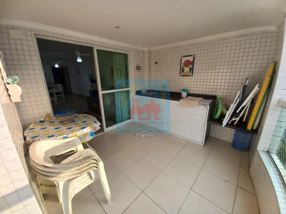 Imagem Apartamento no Centro de Mongaguá - 2 Dormitórios (1 Suíte) - Varanda Gourmet - 1 Vaga de Garagem - R$ 345 mil, Cod: 350