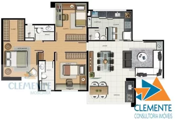 Imagem Apartamento de 92 m2 Condomínio no Vila da Serra - Belo Hte