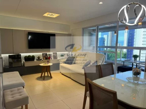 Imagem Vendo Apartamento com 131 m², 3 suítes + DCE, varanda gourmet, sala p/ 2 ambientes e 2 vagas
