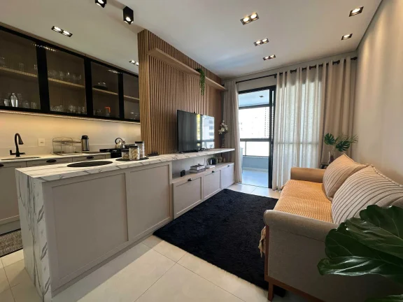 Imagem Apartamento mobiliado com 3 dormitórios sendo 1 suíte e 2 vagas de garagem em Itajaí