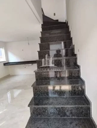 Imagem Sobrado NOVO, 72m² terreno, 3 Dormitórios, 1 Suíte, Quintal, 2 Vagas, Fino Acabamento, Vila Lucinda, Santo André
