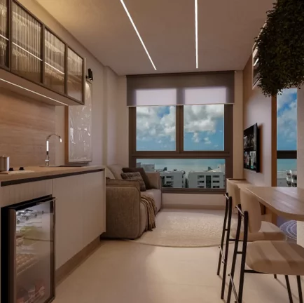 Imagem Studio à venda em Cabedelo, Ponta de Campina, com 1 quarto, 22,76m2