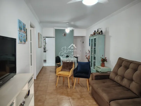 Imagem Apartamento à venda em Guarujá-SP, Morro do Maluf: 3 quartos, 1 suíte, 2 salas, 3 banheiros, 1 vaga de garagem, 126m².