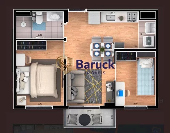 Imagem Apartamento com 2 Quartos à Venda, 38 m² em Brás - São Paulo