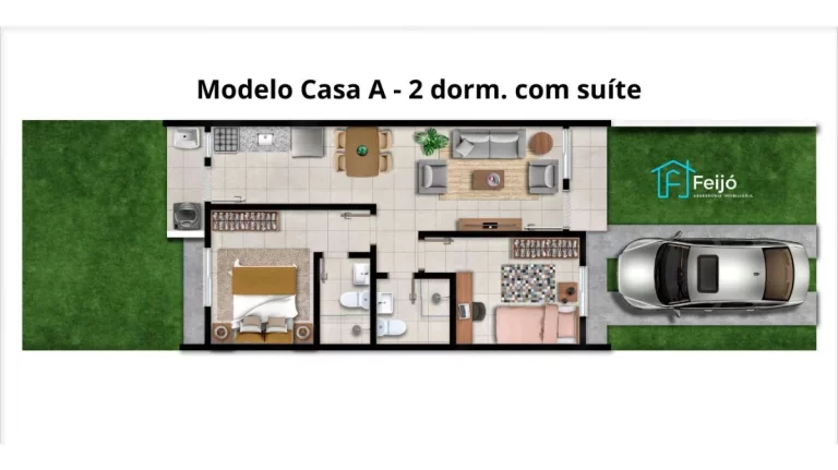Imagem Lançamento de Casas de 2 e 3 dormitórios - Zona Sul - Bairro Hípica