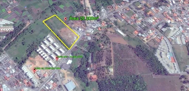 Imagem Área comercial à venda, Parque Santa Rosa, Suzano, com 100 metros de Frente para a Estrada dos Fernandes.