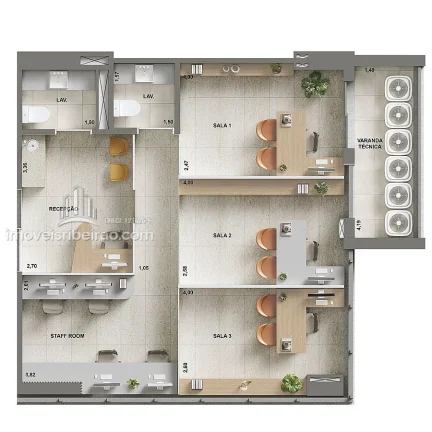 Imagem JF 3773 Work Business Office - sala à venda. #imoveisribeira