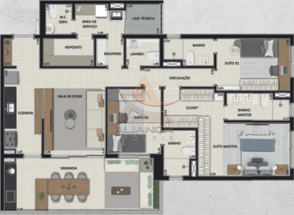 Imagem Apartamento - Ribeirão Preto - Jardim Botânico