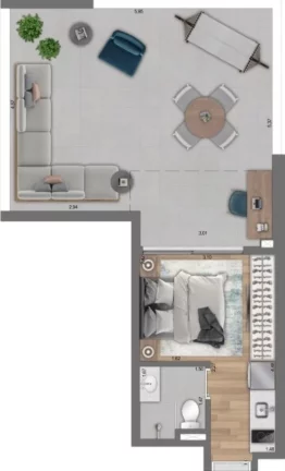 Imagem STUDIO RESIDENCIAL em São Paulo - SP, Paraíso