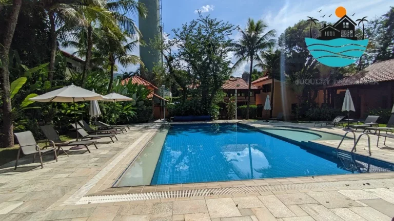 Imagem Casas a venda em Juquehy com. 4 suítes, 3 vagas, serviço de praia, piscina coletiva, sauna, jogos - 240m² de área construída | Juquehy Imobiliária.