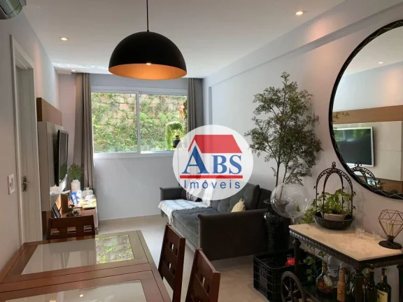 Imagem Apartamento Porteira Fechada com 1 dorm à venda, 42 m² por R$ 383.000 - Marapé - Santos/SP a três quadras da praia