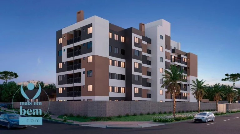 Imagem Apartamento com 2 quartos sendo 1 suíte à venda, 48 m² por R$ 387.259,71 - Novo Mundo - Curitiba/PR