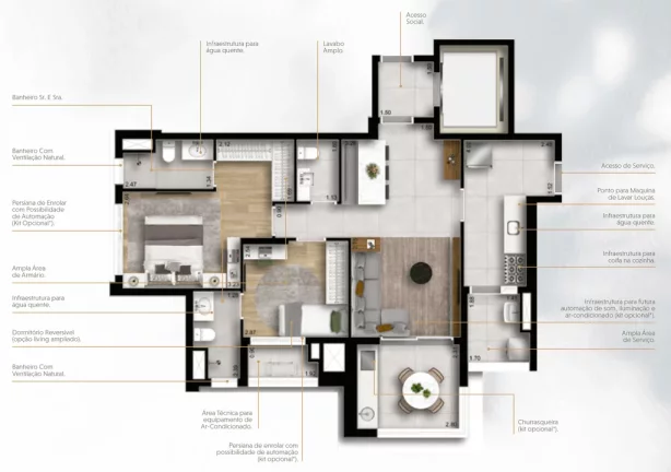 Imagem APARTAMENTO RESIDENCIAL em São Paulo - SP, Chácara Santo Antônio (Zona Sul)