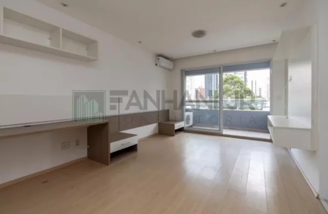 Imagem Apartamento para locação em São Paulo-SP, bairro Ibirapuera: 1 quarto, 1 suíte, 2 salas, 1 vaga de garagem, 37m².