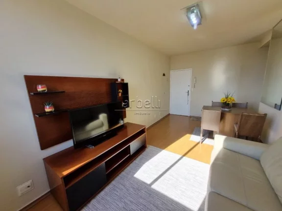 Imagem Apartamento com 63 metros quadrados, com 2 dormitórios, 1 banheiro com box em vidro e gabinete de l...