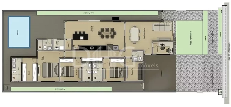 Imagem Casa à venda com 330 m² | Santorini Residencial Club | Paulínia - SP