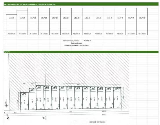 Imagem Salão para alugar, 50 m² por R$ 2.500,00/mês - Jardim Dona Benta - Suzano/SP