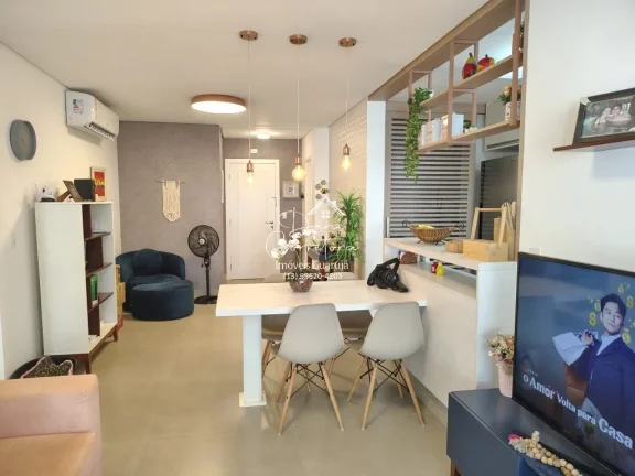Imagem Apartamento frente mar com lazer, Tombo com 3 Quartos, 3 Suítes, 2 Salas, 4 Banheiros, 3 Vagas de Garagem, 112m²!