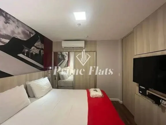 Imagem Flat disponível para locação no Adagio São Paulo Moema, com 39m² 1 dormitório e 1 vaga de garagem