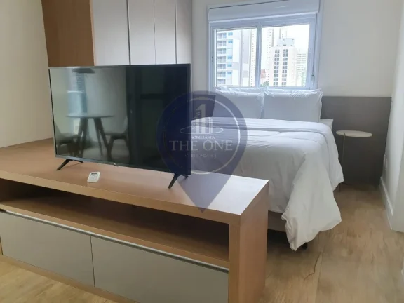 Imagem Aluguel de Apartamento de 1 quarto na Vila Mariana, SP: 2 salas, 1 banheiro, 1 vaga de garagem, 45m².