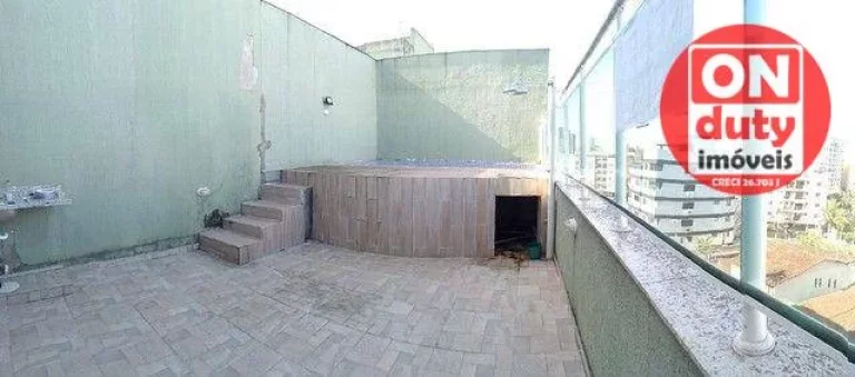 Imagem Penthouse com 3 dormitórios à venda, 134 m² por R$ 580.000,00 - Jardim Três Marias - Guarujá/SP