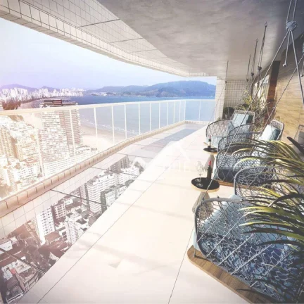 Imagem Apartamento Garden com 3 suítes e vagas demarcadas à venda, 132 m² por R$ 1.515.000 - José Menino - Santos/SP