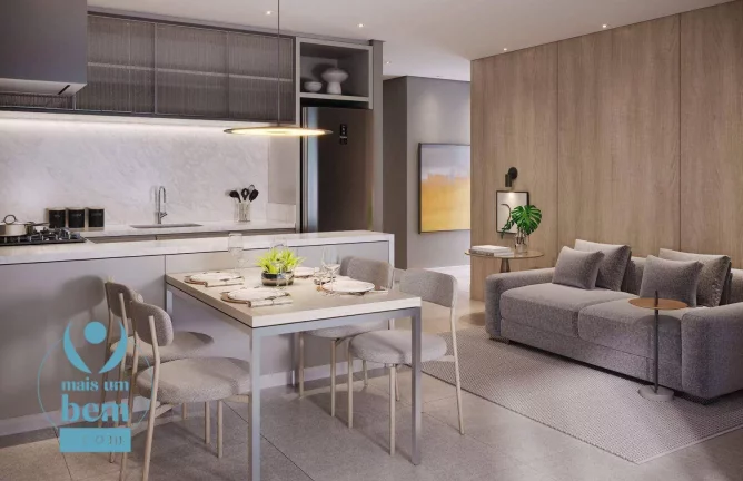 Imagem Apartamento com 2 quartos à venda, 55 m² por R$ 615.342 - Centro - Curitiba/PR