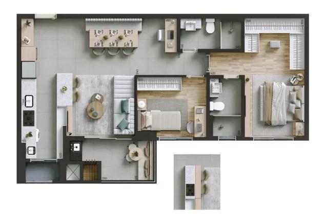 Imagem Insight - Apartamento à venda no bairro Vila Izabel - Curitiba/PR