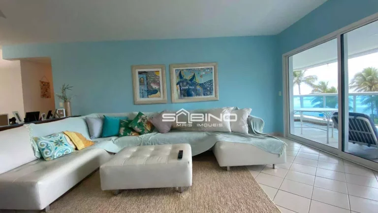 Imagem Apartamento Beira Mar à Venda na Riviera, com 4 suítes sendo uma de funcionária 186m² de área útil
