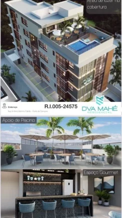Imagem Apartamento com 2 dormitórios à venda, 54 m² por R$ 513.520,00 - Ponta de Campina - Cabedelo/PB