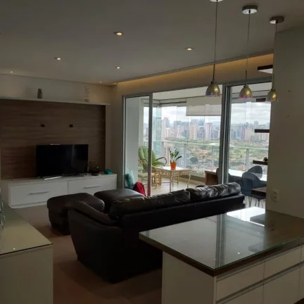 Imagem Apartamento mobiliado de alto padrão no Brooklin com 3 dormitórios